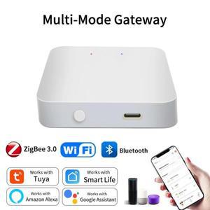 Tuya 스마트 멀티 모드 게이트웨이 블루투스/ZigBee WiFi 허브 브리지 홈 컨트롤 라이프 앱 음성 제어 Alex