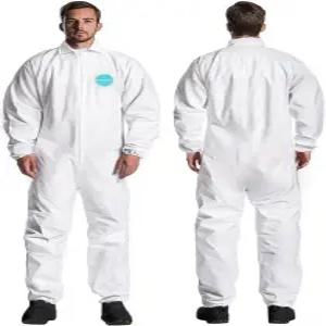 안데스 25팩 해저드 슈트 헤비 듀티 페인트 칼라 탄력 있는 손목 및 발목이 일회용 보호 커버롤
