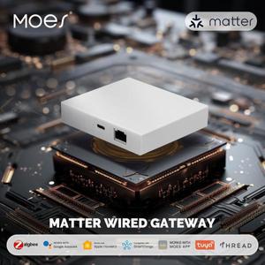 MOES Tuya Zigbee Matter Thread Gateway 스마트 홈 브리지 Hub 지원 음성 제어 Siri Homekit Smartthings