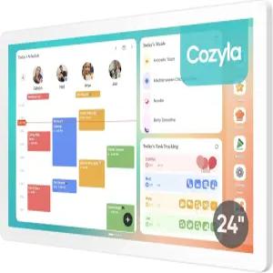 Cozyla 디지털 캘린더 2 24인치 월 플래너 터치 스크린 안무 차트 가족 일정을 위한 대시보드 스마트 전자
