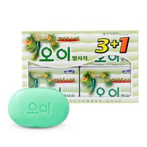 셀그린 (2309192) 동서 셀그린 오이 맛사지 세수 세안 비누 100g 4입