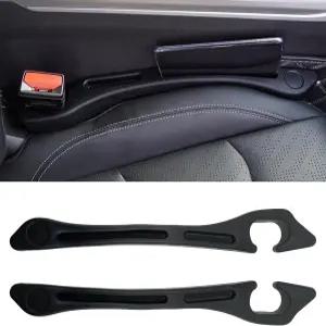 Wogomz 2 PCS 카시트 갭 필러 시트와 콘솔 사이의 틈새를 메우는 카 정리함 자동 차단기가 물건 낙하를