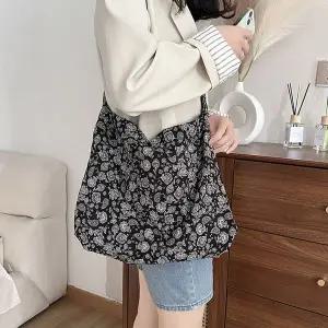 빈티지 토트백 패브릭 플로럴 크로스백 DD-13122