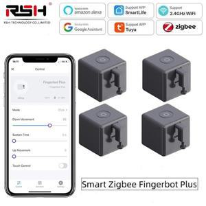 Tuya Zigbee Fingerbot Plus 스마트 스위치 버튼 푸셔 APP 타이머 음성 제어는 Alexa Google Home Assistan