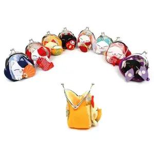 찌르메 원단 행운의 복고양이 동전지갑 8종 마네키네코 초등학생지갑 어린이지갑