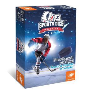 폭스마인드 게임: 스포츠 주사위-하키-보드게임, 퍽을 쏘고 골텐더를 이기고 득점, 배우기 쉽고 재미있게 플레이할 수 있는 게임, 2~4명의 플레이어, 7세+