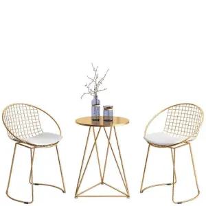 부부테이블의자세트 철제 프레임 티테이블 테이블 세트