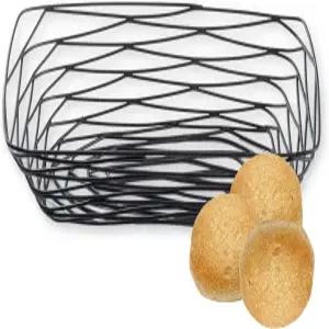 테이블크래프트 BK17209 직사각형 바구니 9.125 x 6.125 2.325 블랙 메탈 장인 컬렉션 내구성을 위한