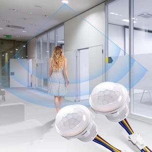 2PCS 인체 적외선 모션 센서 스마트 PIR 감지기 스위치 110V 220V Indction 자동 켜짐 꺼짐 전등
