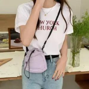 데일리룩 휘뚜루마뚜루 나일론 복조리 크로스백