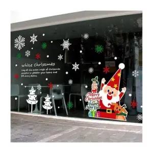 [JED] 데코스티커 실사 산타와루돌프 유리창문 대형