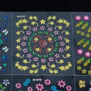 꽃 네일스티커 10장 꽃네일스티커 네일스티커 붙이는