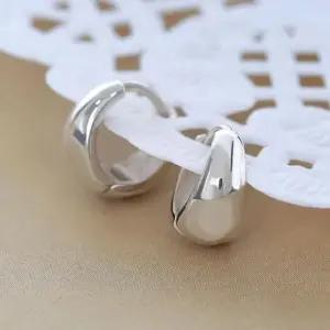 귀걸이선물 92.5 실버 물방울 원터치 은 귀걸이