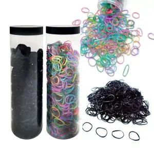 [알티피아]B질긴 미니 헤어밴드 고무줄 1000개 보틀 고무밴드