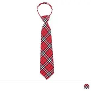 레드체크 어린이 주니어 넥타이 (단체주문가능)