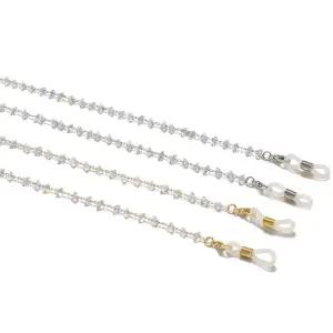 삼각 크리스탈 실버 마스크걸이 목걸이 안경줄 VFE9+2ujG