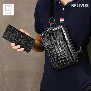 빌리버스 남자 가방 지갑 세트 BJI323 가죽 웨이스트 웨이스트백 남자슬링백 남자크로스백