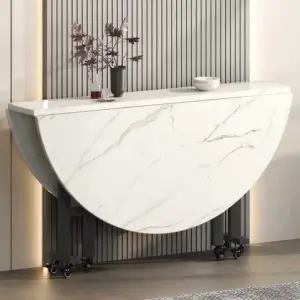 원형 접이식식탁 책상 확장형 접이식 테이블 폴딩 식탁