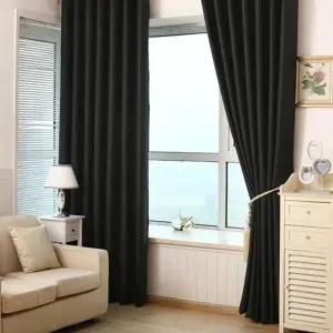 창문 암막커튼 햇빛차단 아일렛 방풍 가림막 4컬러 침실암막 봉 암막커텐