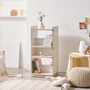 공간활용 좋은 책정리 회전형 책장 3단 P0000BTH