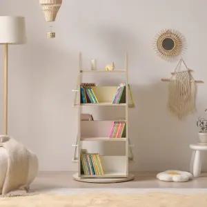 공간활용 좋은 책정리 회전형 책장 4단 P0000CEC