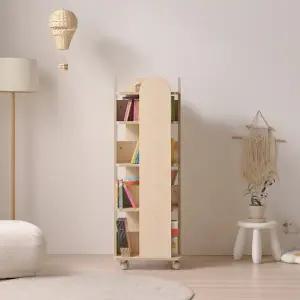 공간활용 좋은 책정리 회전형 책장 4단 (바퀴형) P0000CEH