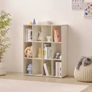 아이방 감성 교구 정리 수납 책장 3단 80cm P0000BRA