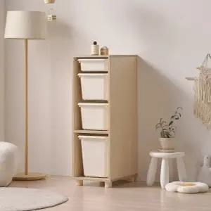 아이방,거실,침실 활용도 높은 바구니 수납장 37cm P0000CET