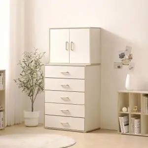 튼튼하고 실용적인 거실,침실용 수납 서랍장 세트 80cm P0000BRY