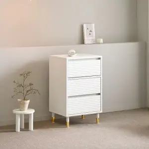 튼튼하고 실용적인 거실,침실용 수납 서랍장 3단 50cm P0000BZU