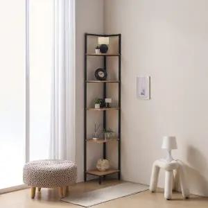 모서리 공간을 활용하는 다단 선반장 P0000BZG