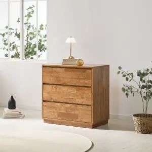 튼튼하고 자연친화적인 거실,침실용 원목 서랍장 80cm P0000BXP