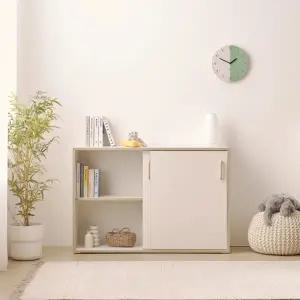 거실 주방 공간절약 슬라이딩 수납장 120cm P0000BRI