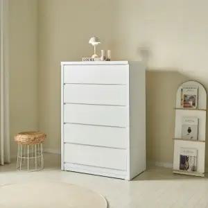 튼튼하고 실용적인 거실,침실용 수납 서랍장 5단 100cm P0000BVS