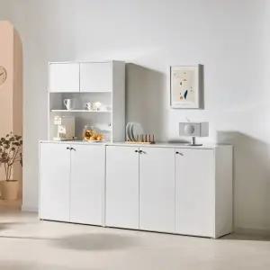 주방과 거실 정리를 위한 실용적 다용도 수납장 200cm P0000BVZ