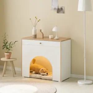 펫하우스 기능이 결합된 다용도 가구 (조명포함) P0000BXF