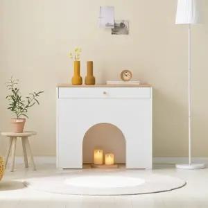 펫하우스와 콘솔 기능이 결합된 다용도 가구 P0000BXG