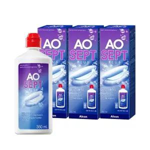 옵티프리 렌즈세척액 에이오셉 플러스 360ml 3개