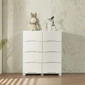 [인터데코]튼튼하고 실용적인 거실,침실용 서랍장 4단8칸 90cm P0000CBZ