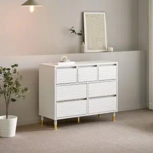 [인터데코]튼튼하고 실용적인 거실,침실용 수납 서랍장 3단 100cm P0000BZV