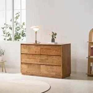 [인터데코]튼튼하고 자연친화적인 거실,침실용 원목 서랍장 120cm P0000BXQ