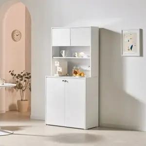 [인터데코]주방과 거실 정리를 위한 실용적 다용도 수납장 80cm P0000BVY