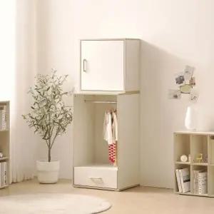 [인터데코]아이가 직접 사용하는 아이방 행거 옷장 60cm P0000BRT