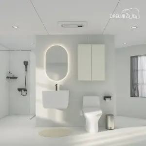 [DAELIM][SSG 랜더스페스타]대림바스 스마트클린바스 블랙 포세린 뉴트럴 거실욕실 리모델링(휴젠뜨)