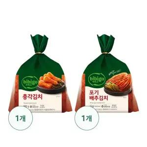 비비고 포기배추김치 5kg + 총각김치 900G 총 5.9kg