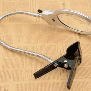 탁상 돋보기 책상용 고배율 독서 확대경 조명 작업용