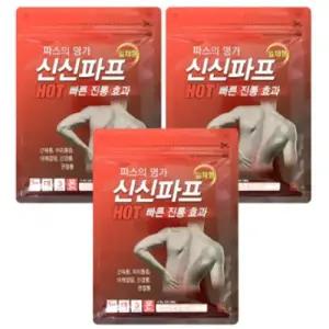 신신제약 신신파프 핫 파스 대형 5매입 3개