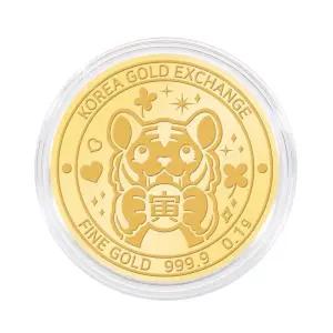 갤러리아 한국금거래소 호랑이 순금 코인(메달) 0.1g