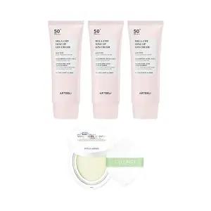 아트델리 멜라컷 톤업 선크림 50ml x3 + 셀라보 선쿠션 시즌2 23g