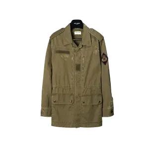 [롯데백화점]생로랑 LOGO PATCH 밀리터리 재킷 560709-Y153W-2840